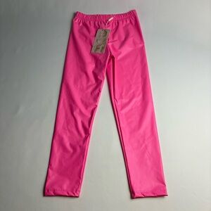 Baby Sara Hot Pink Faux Leather Leggings